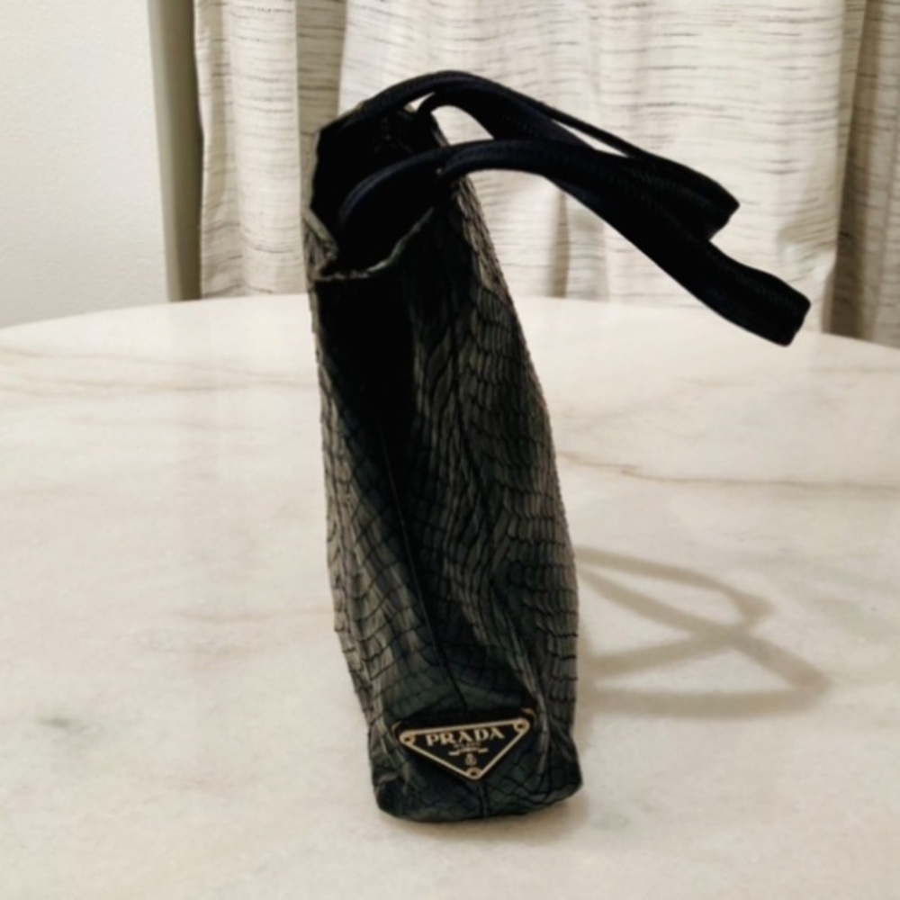 Prada Black Python Mini Tote - Picture 6 of 16